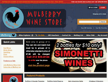 Tablet Screenshot of mulberrywinegroup.com